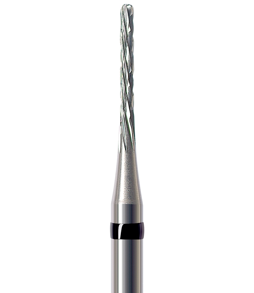 Fresa paralela con dentado cruzado, punta redonda HF364XFR-010
